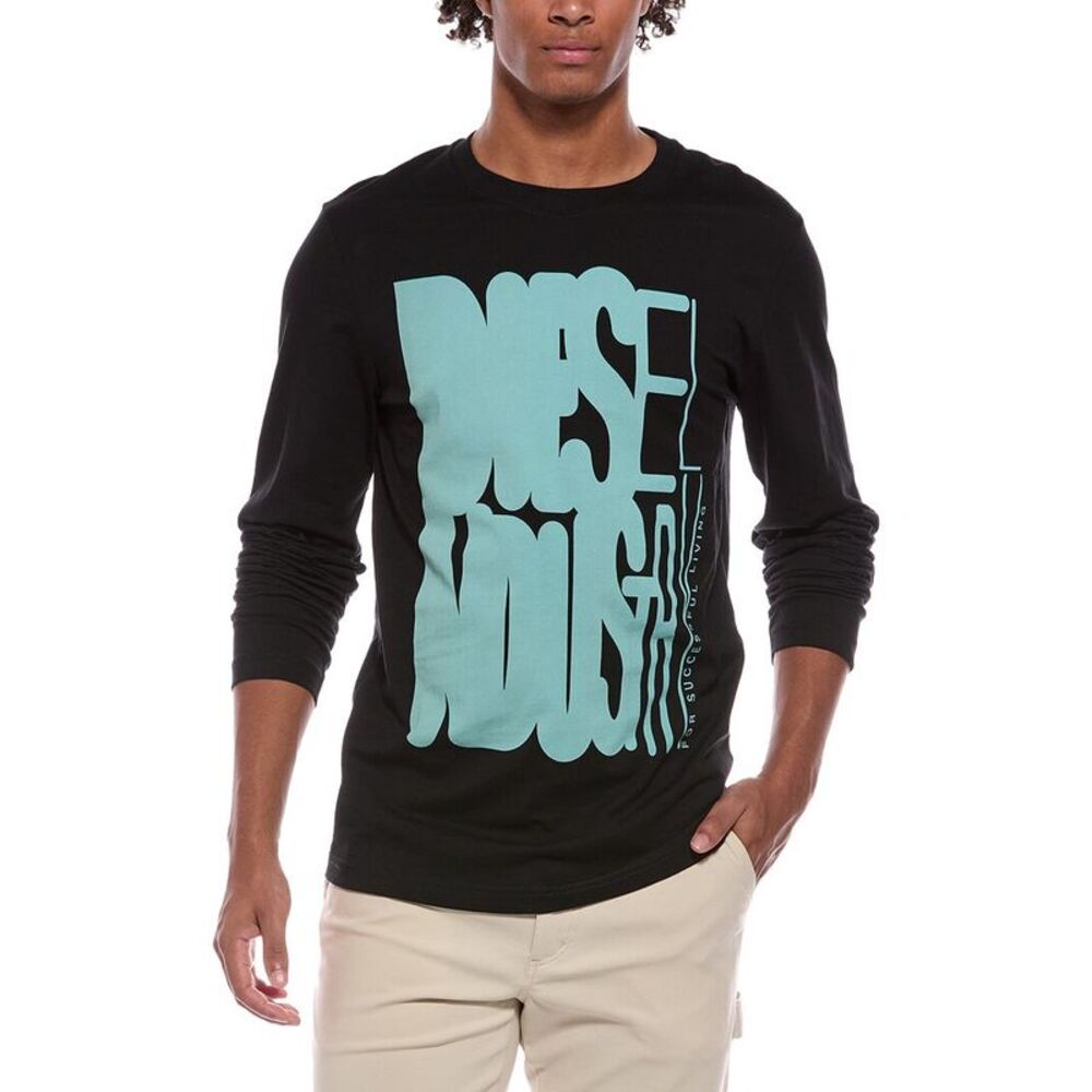 Diesel Mens  T-Shirt, Black